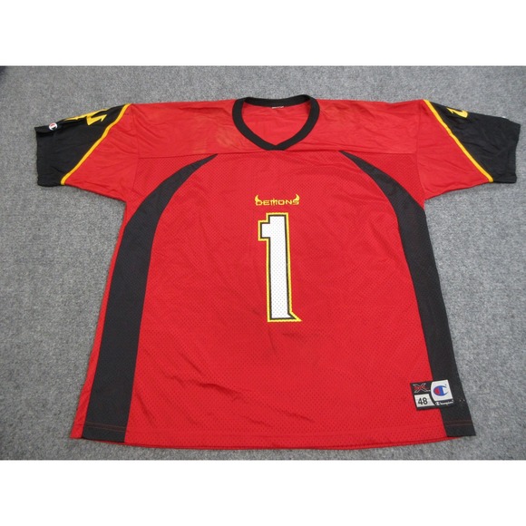 Vintage‎ San Francisco Demons Jersey Mens XL XFL Football Shirt 2001 90s - Picture 1 of 16
